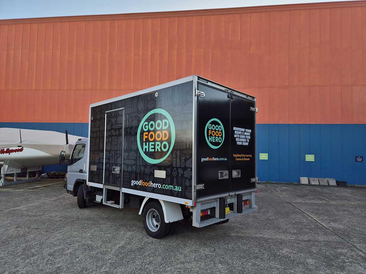 Good Food Hero truck wrap